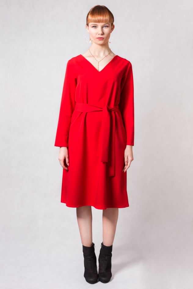 czerwona sukienka RED POWER TRUE COLOR BY ANN SIMPLICITY RED 