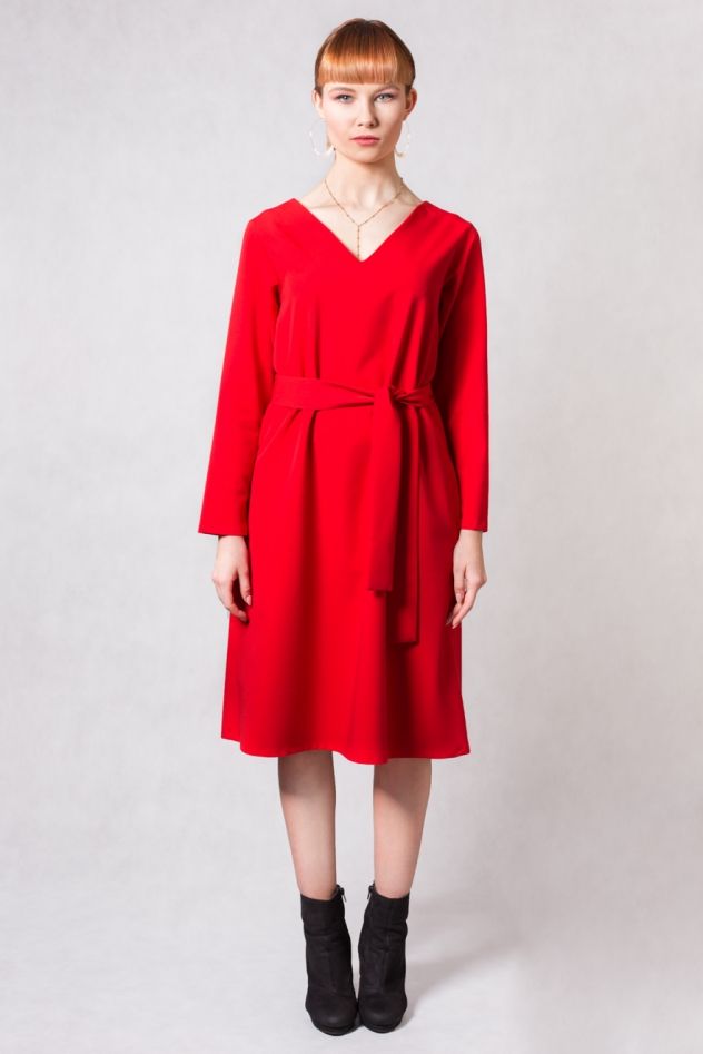 czerwona sukienka RED POWER TRUE COLOR BY ANN SIMPLICITY RED 