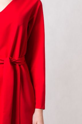 sukienka RED POWER SIMPLICITY od TRUE COLOR BY ANN