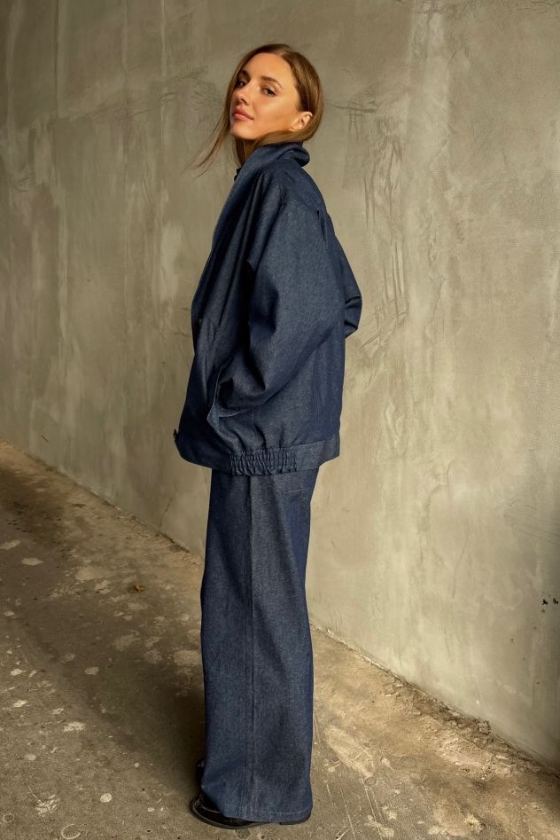 SHOP THE LOOK 14 - komplet ciemny dżins