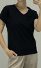 Bawełniany czarny TSHIRT oversize z bawełny 100% czarny BLACK