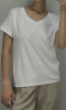 Bawełniany biały TSHIRT z bawełny 100% WHITE biały 