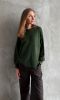Zielony sweter premium wyjątkowo lekki miękki niegryzący wiskoza 100% 