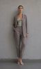 SHOP THE LOOK 13 - GARNITUR WEŁNIANY gładki szaro fioletowy TAUPE