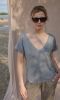 TSHIRT bawełniany oversize szary