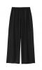 Czarne spodnie culottes Wełniane - wełna włoska 100% gładka, miękka