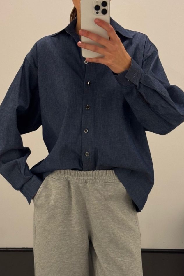 Koszula jeans bawełniana 
