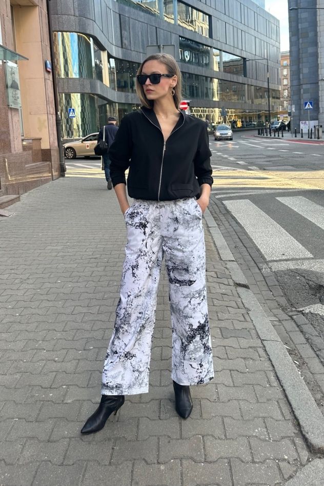 SHOP THE LOOK 3 - limitowane spodnie dżinsowe z wełnianą bomberką
