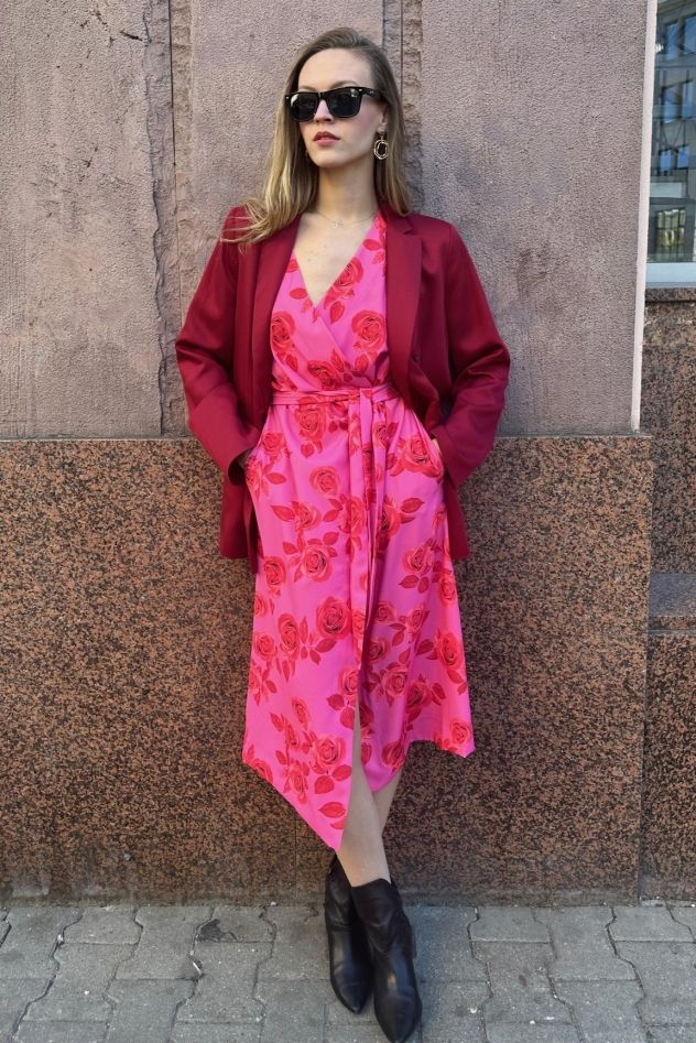 SHOP THE LOOK 4 - zestaw burgundowo-różowy