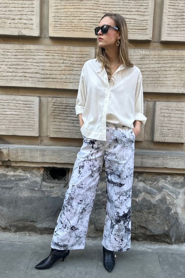 SHOP THE LOOK 2 - limitowane spodnie dżinsowe i biała koszula