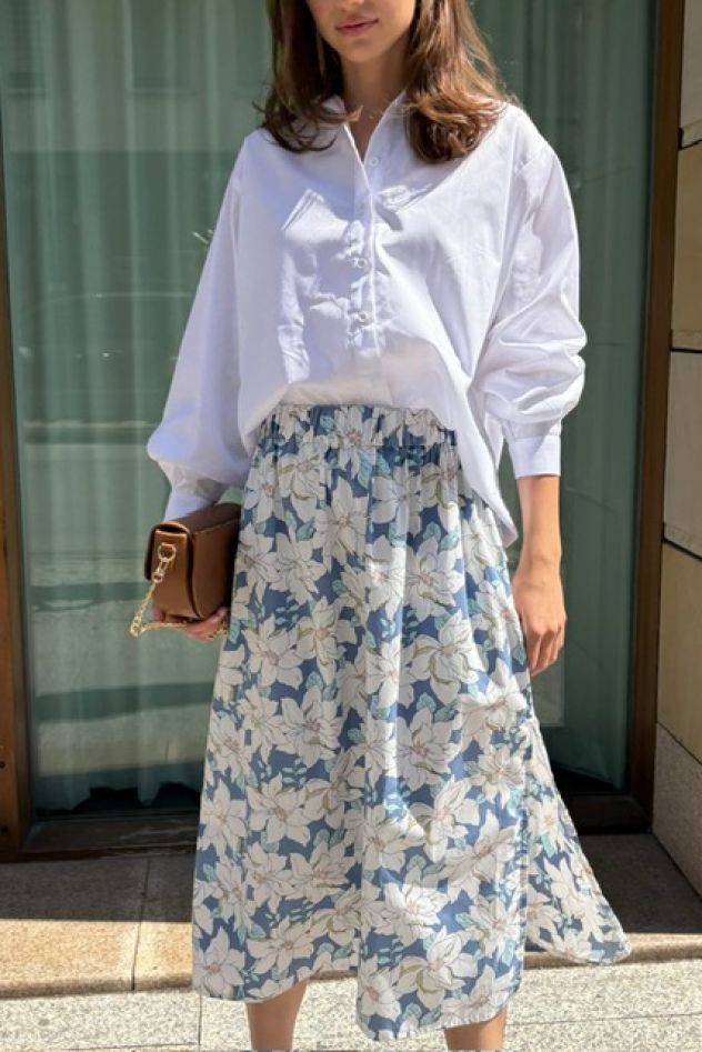 Biała oversize koszula My Style z bawełny włoskiej 100% 