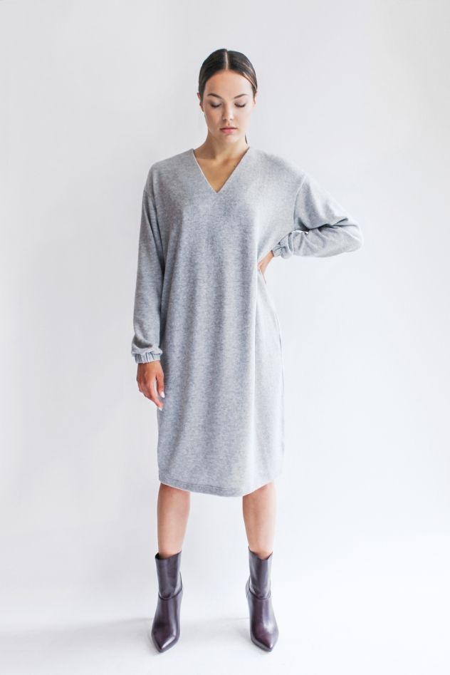 Wełniana Sukienka PLEASURE GREY