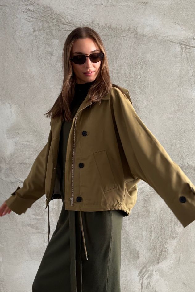 Kurtka oversize khaki