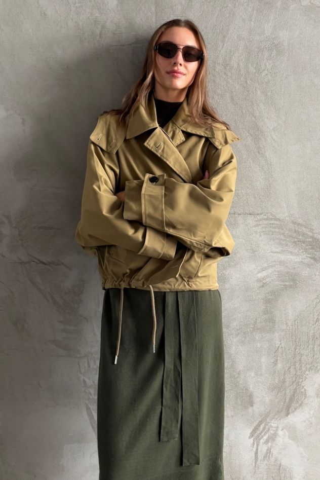 Kurtka oversize khaki