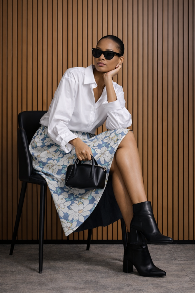 Koszula oversize biała My Style z włoskiej bawełny 100%