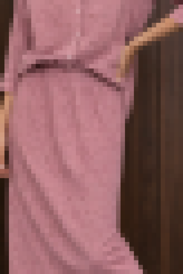 Bawełniana ażurowa różowa koszula bez kołnierzyka, ze stójką