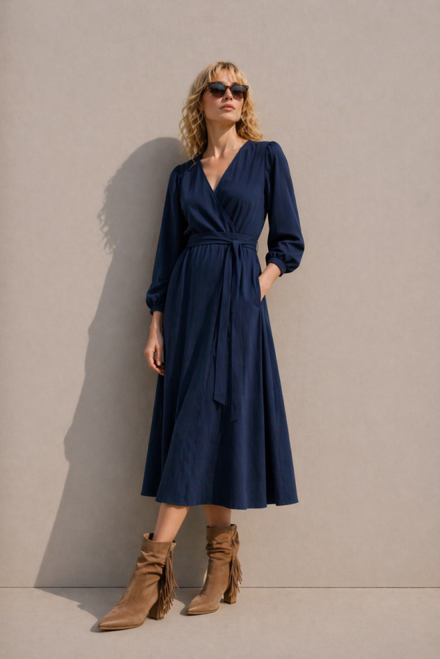 Czarna Wełniana Marynarka Dwurzędowa 100% wełny włoskiej virgin Wool