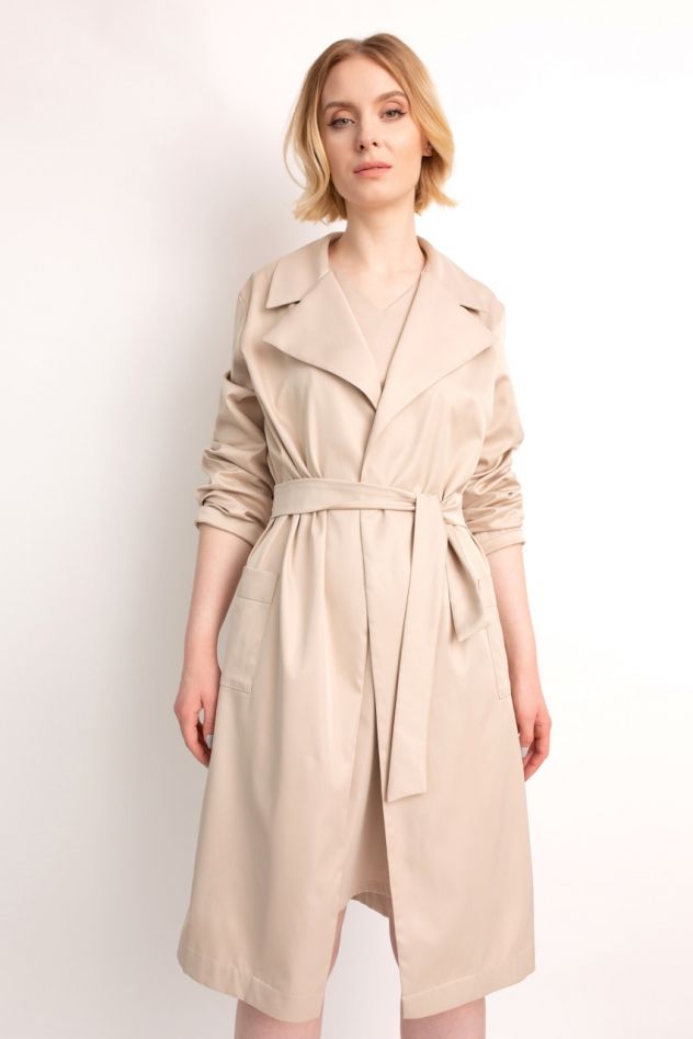 Beżowa Sukienka CLASSY SPRING BEIGE