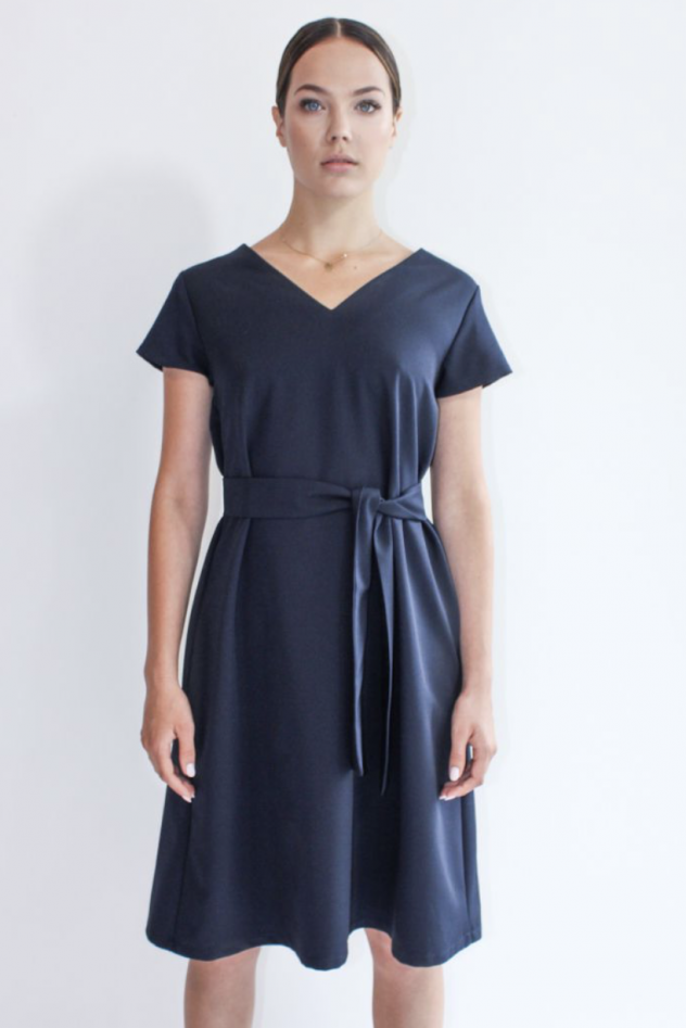 SIMPLICITY DEEP NAVY granatowa sukienka