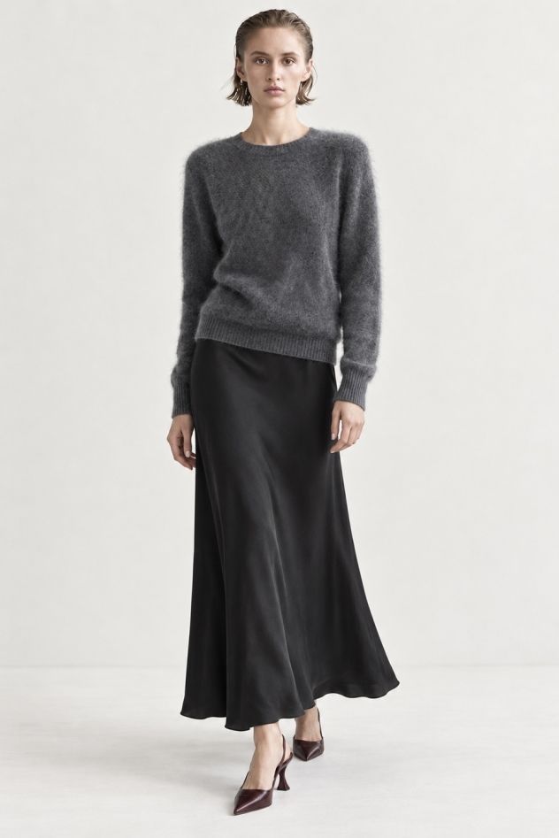 smukła grafitowa szara wełniana marynarka SLIM z guzikiem
