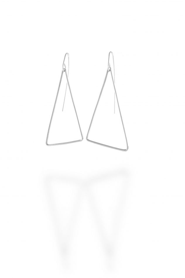 Srebrne Kolczyki TRIANGLE LOVE