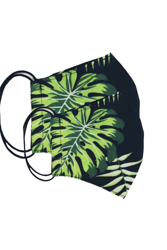 2 maseczki UNISEX z bawełny GRAFIT MELANŻ certyfikat OEKO TEX 2 warstwowa z kieszonką na filtr