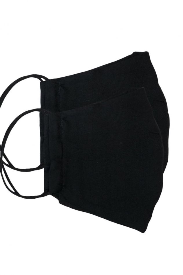 2 maseczki czarne bawełniane