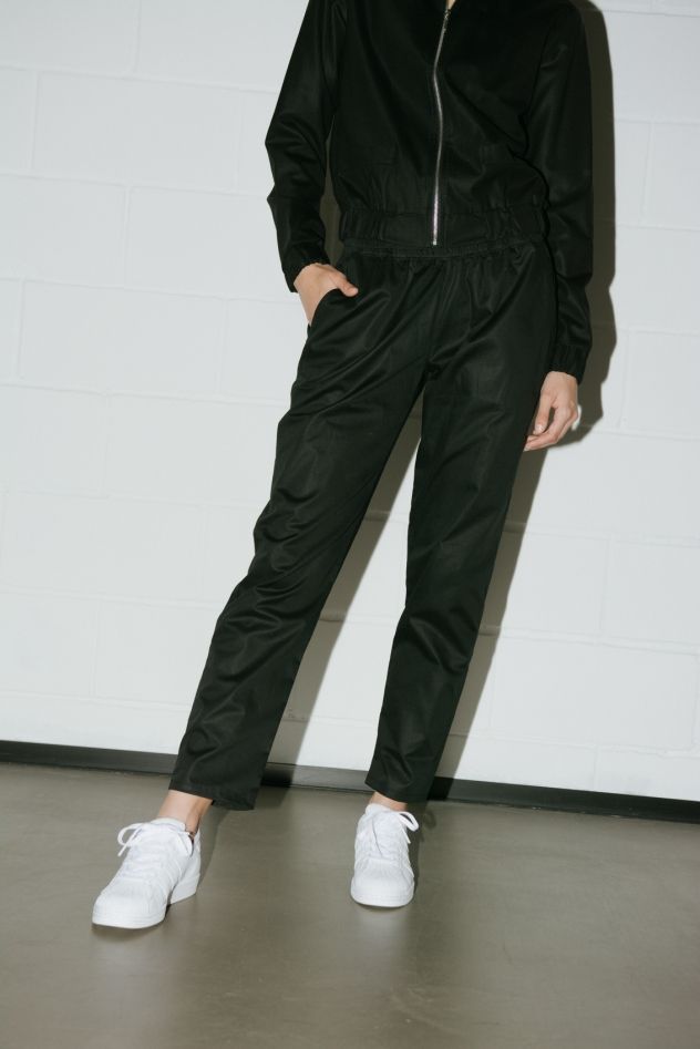 Szara Bluzka Bluza oversize sweterkowa z raglanem PLEASURE GREY z paskiem