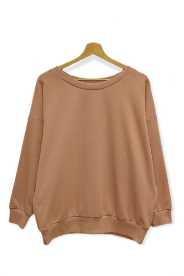 Bawełniana Zielona Bluza z napisem Love khaki 100% bawełna