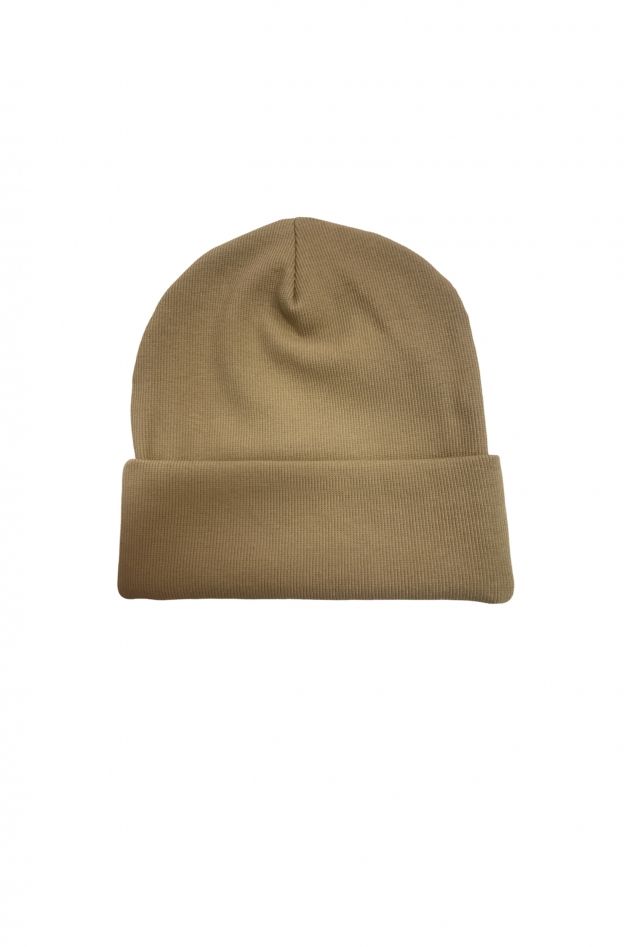 Bawełniana czapka beanie Karmel