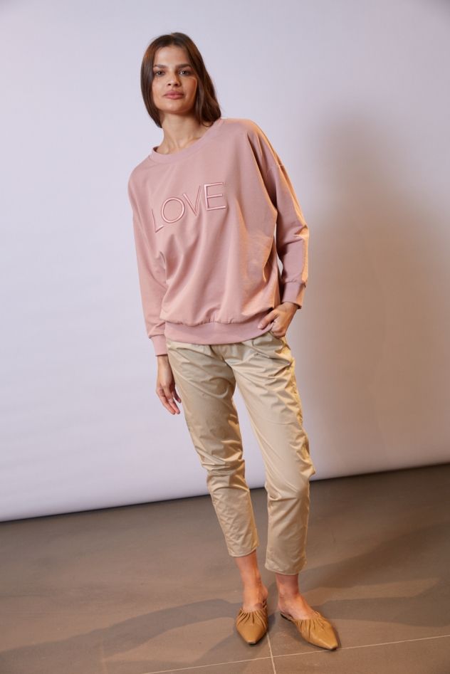 Bawełniany zielony dres z mięsistej bawełny Bluza khaki i spodnie khaki komplet