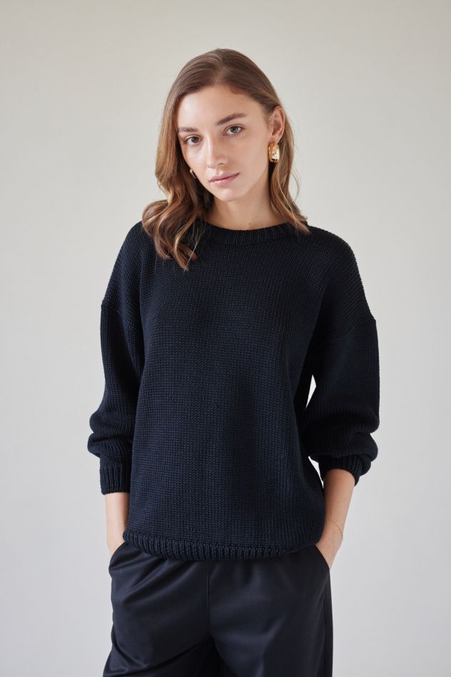Spodnie jeans szerokie bawełniane