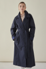 Granatowy bawełniany płaszcz prochowiec Kind Of Magic