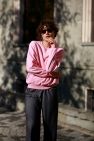 Różowa Bawełniana Bluza OVERSIZE gładka 100% bawełny PINK Winter