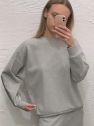 Szara bawełniana bluza 100% bawełny 