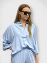 Koszula MY STYLE błękitna gładka oversize 100% wiskozy