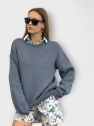 SHOP THE LOOK 11 - komplet bawełna w kwiaty i sweter BAWEŁNA BLUE