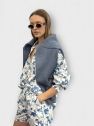 SHOP THE LOOK 11 - komplet bawełna w kwiaty i sweter BAWEŁNA BLUE
