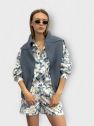SHOP THE LOOK 11 - komplet bawełna w kwiaty i sweter BAWEŁNA BLUE