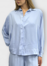 Koszula MY STYLE błękitna gładka oversize 100% wiskozy