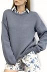 SHOP THE LOOK 11 - komplet bawełna w kwiaty szorty krótkie spodenki i koszula oraz sweter BAWEŁNA BLUE