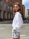 Biała oversize koszula My Style z bawełny włoskiej 100% 
