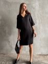 Czarna sukienka Classy czarna 100% tencel