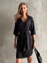 Czarna sukienka Classy czarna 100% tencel