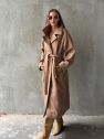 Płaszcz camel maxi a la karakuł