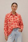 Koszula oversize bawełniana w kwiaty My Style 