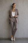SHOP THE LOOK 13 - GARNITUR WEŁNIANY gładki szaro fioletowy TAUPE