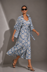 SHOP THE LOOK 21 - komplet bawełna w kwiaty na lato sukienka na ramiączka i koszula oversize 