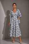 SHOP THE LOOK 21 - komplet bawełna w kwiaty na lato sukienka na ramiączka i koszula oversize 