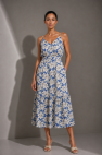 SHOP THE LOOK 21 - komplet bawełna w kwiaty na lato sukienka na ramiączka i koszula oversize 